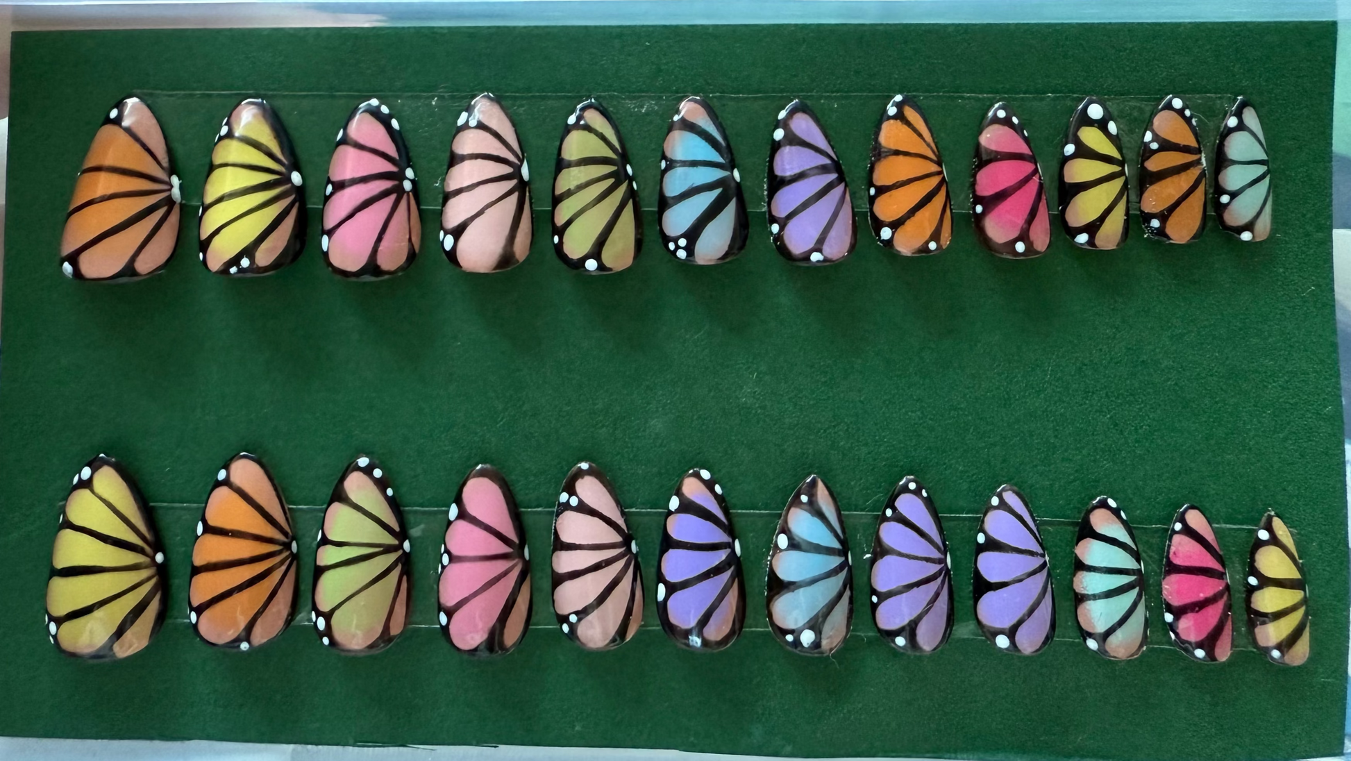 Fulle Set Rainbow Butterfly