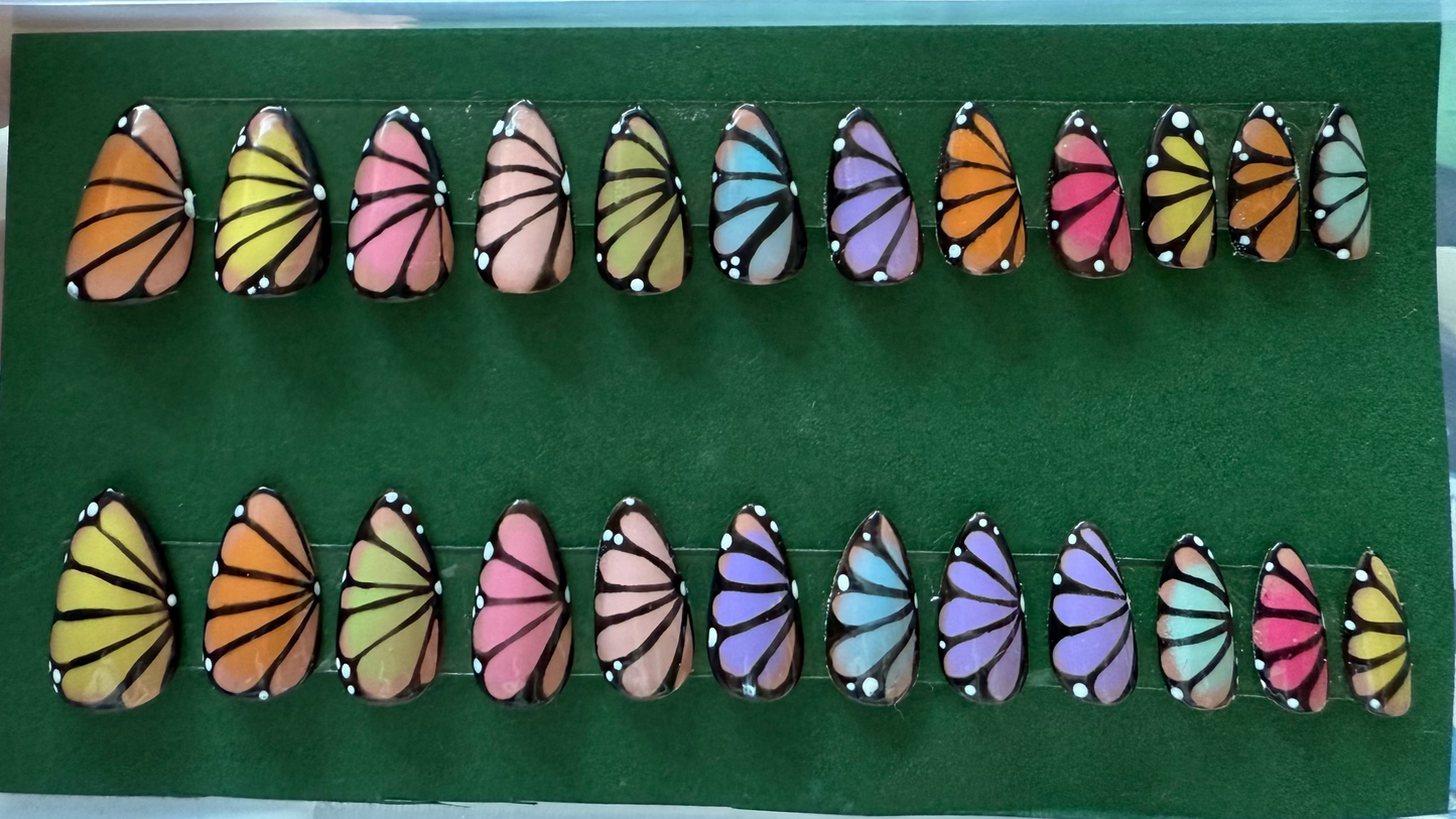 Fulle Set Rainbow Butterfly